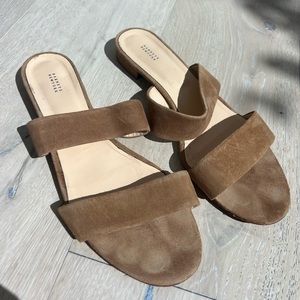 Barneys New York brown suede sandal women’s size 40.5